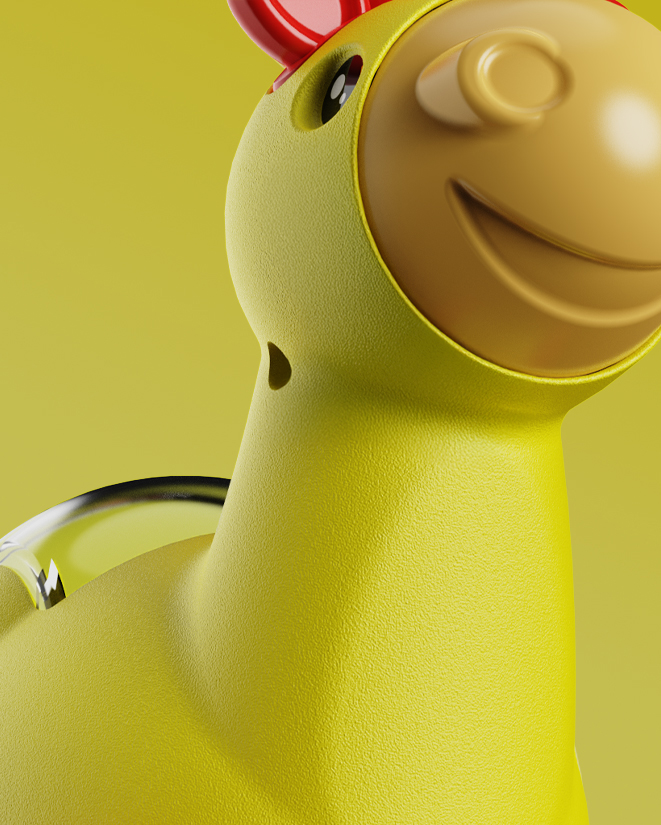 Jirafa amarilla, juguete Mercotoys