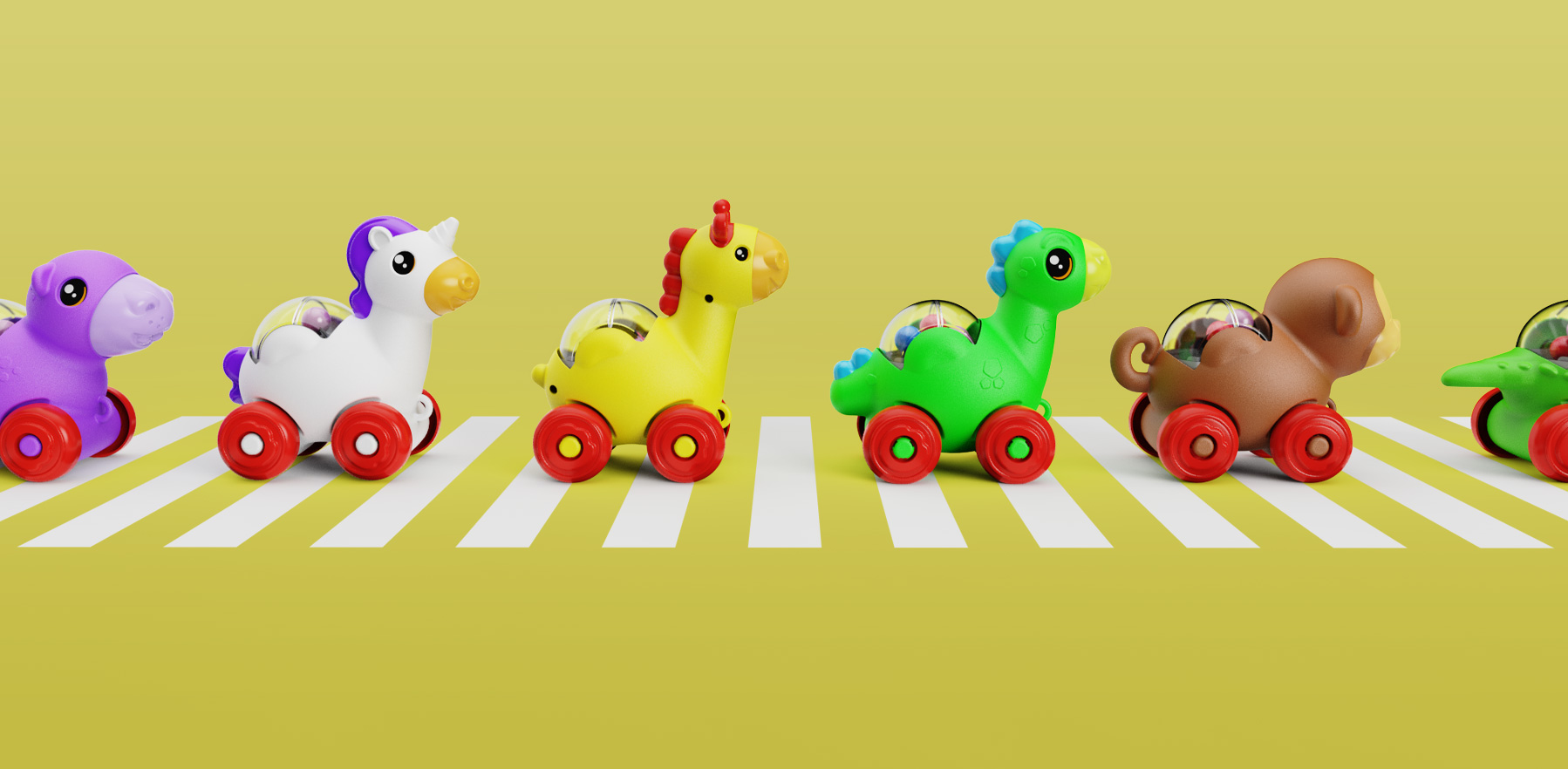 Presentación de juguetes Mercotoys sobre calle